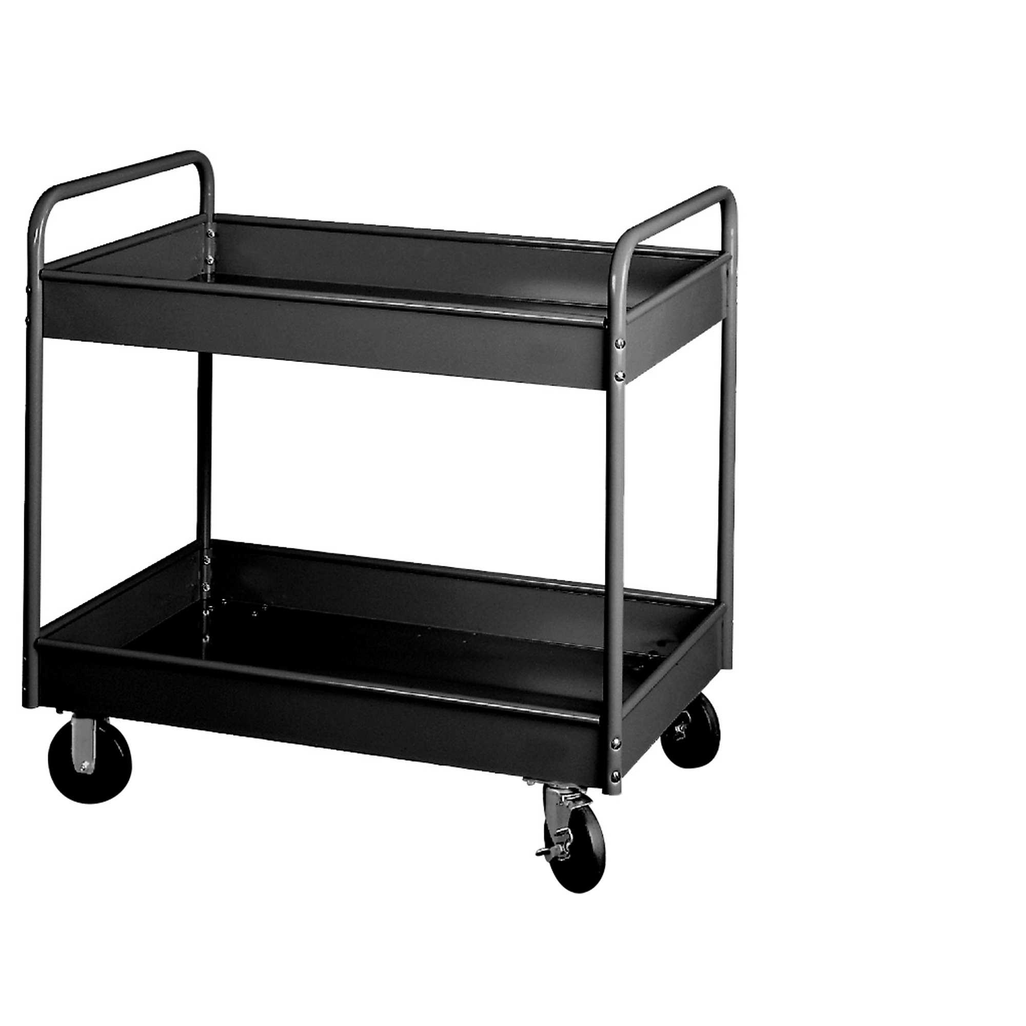 Equipto, Stock Cart, 2 Shelves, 500 Lb. Cap, 36x24x36 Total Capacity 500 lb, Shelves (qty.) 2 Material Carbon Steel, Model# 150